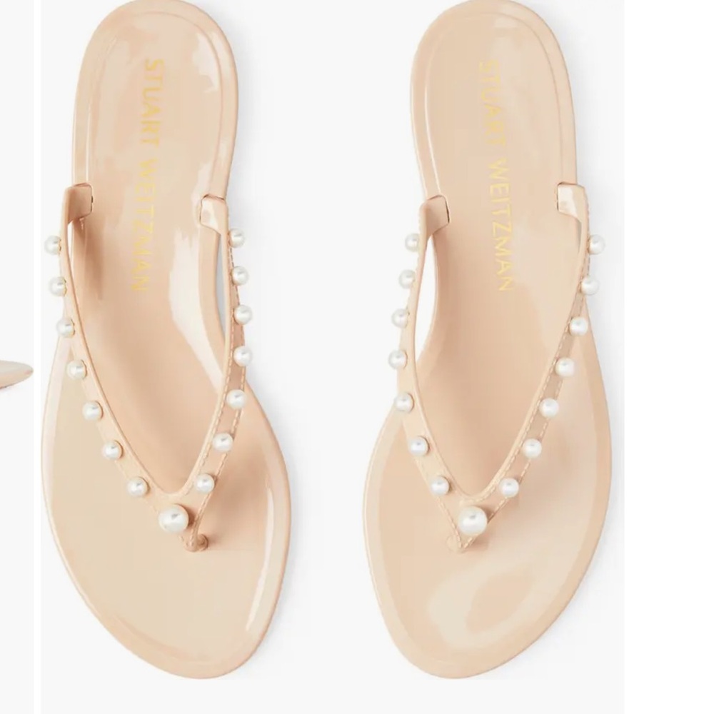 Stuart Weitzman “Goldie” Jelly Flip Flop / Sandal